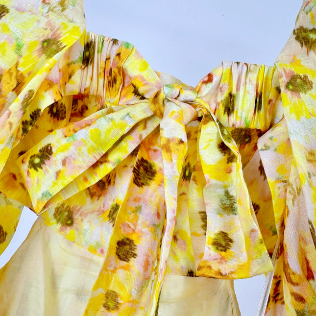 BACKLESS MIDI DRESS 25S IN LINEN 266369