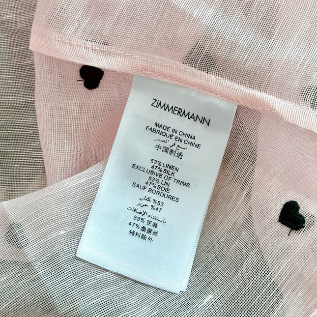 ZIMMERMANN RUFFLED CHIFFON BLOUSE 270155