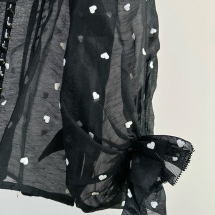 ZIMMERMANN RUFFLED CHIFFON BLOUSE 270159