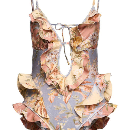 ZIMMERMANN BIKINI TALLOW FLORAL PATCHWORK PATTERN 270512