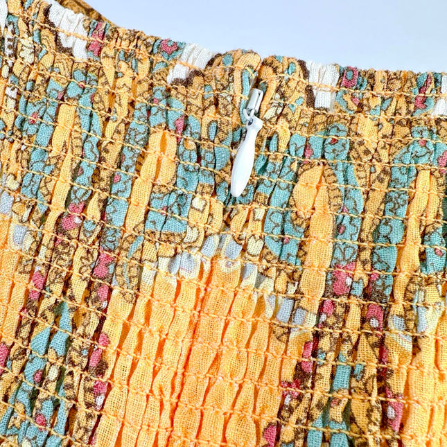 SPAGHETTI STRAP PRINTED MAXI DRESS