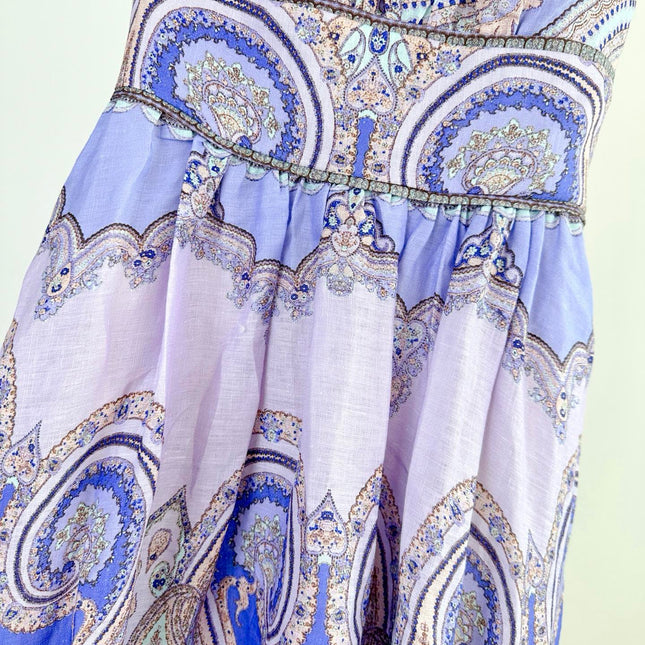 SPAGHETTI STRAP PRINTED MAXI DRESS