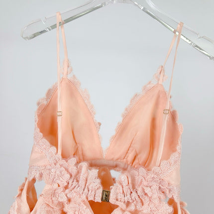 ZIMMERMANN LACE LAYERED MINI DRESS 270382