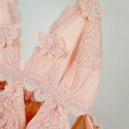 ZIMMERMANN LACE LAYERED MINI DRESS 270382