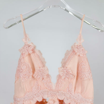 ZIMMERMANN LACE LAYERED MINI DRESS 270382