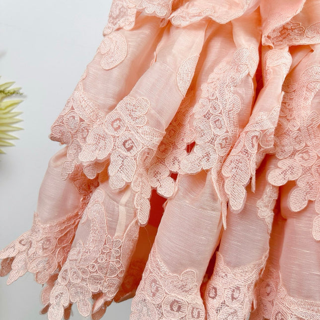 ZIMMERMANN LACE LAYERED MINI DRESS 270382