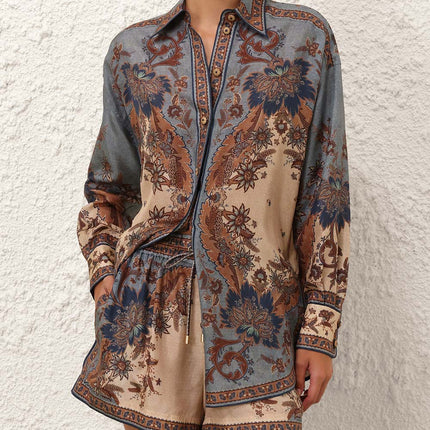 LONG-SLEEVE PRINTED SHIRT