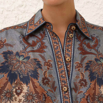 LONG-SLEEVE PRINTED SHIRT