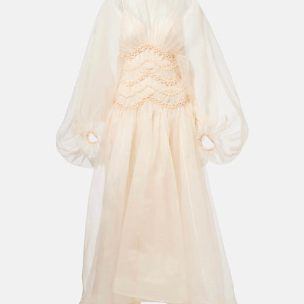 ZIMMERMANN LONG-SLEEVE PUFF-SLEEVE DRESS 270474