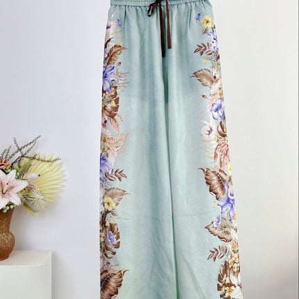 ZIMMERMANN WIDE-LEG PANTS WITH WAIST TIE 270121