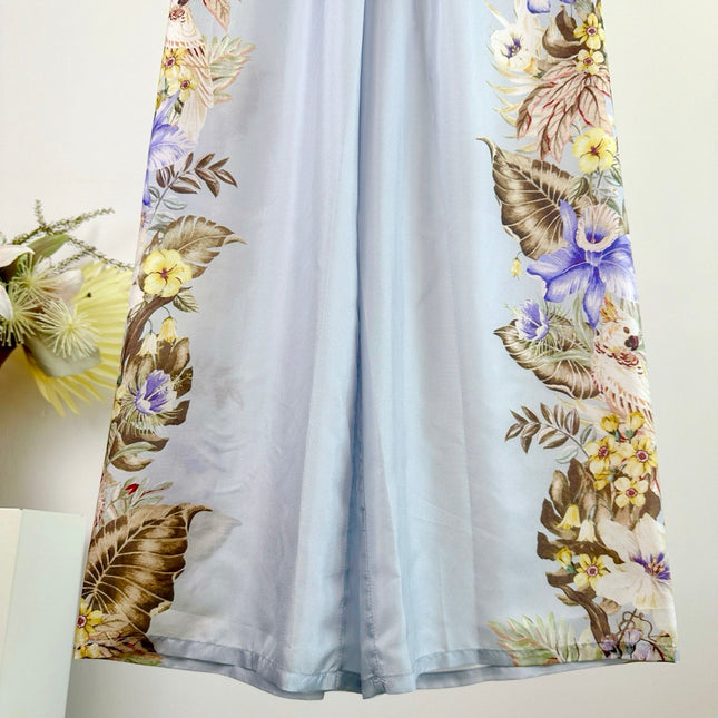 ZIMMERMANN WIDE-LEG PANTS WITH WAIST TIE 270125