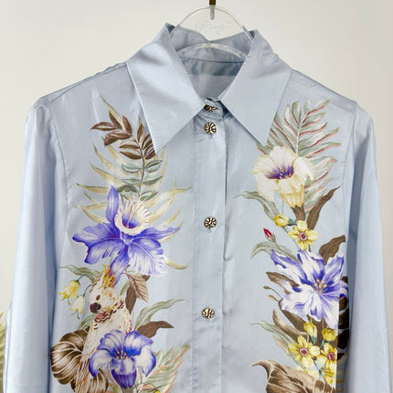 ZIMMERMANN LONG-SLEEVE CASUAL SHIRT 270126