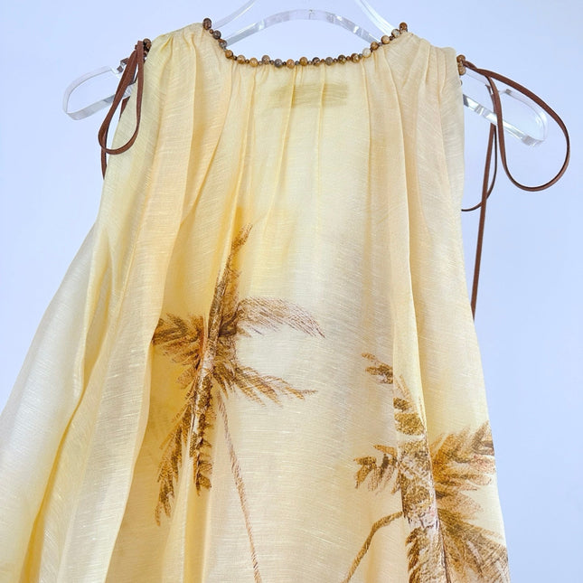 ZIMMERMANN BALANCE DEEP V-NECK MINI DRESS 270314