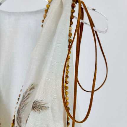 ZIMMERMANN BALANCE DEEP V-NECK MINI DRESS 270315