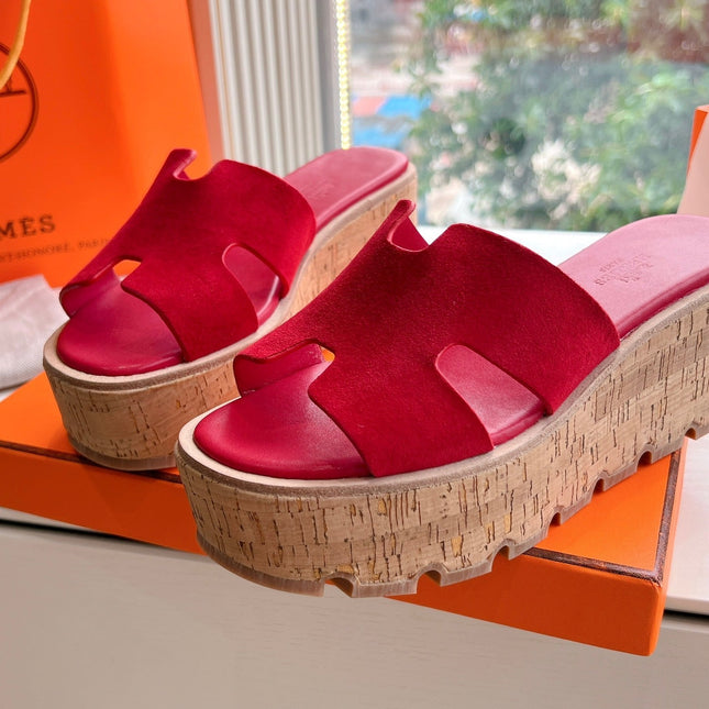 EZE 65 SANDAL CHERRY SUEDE