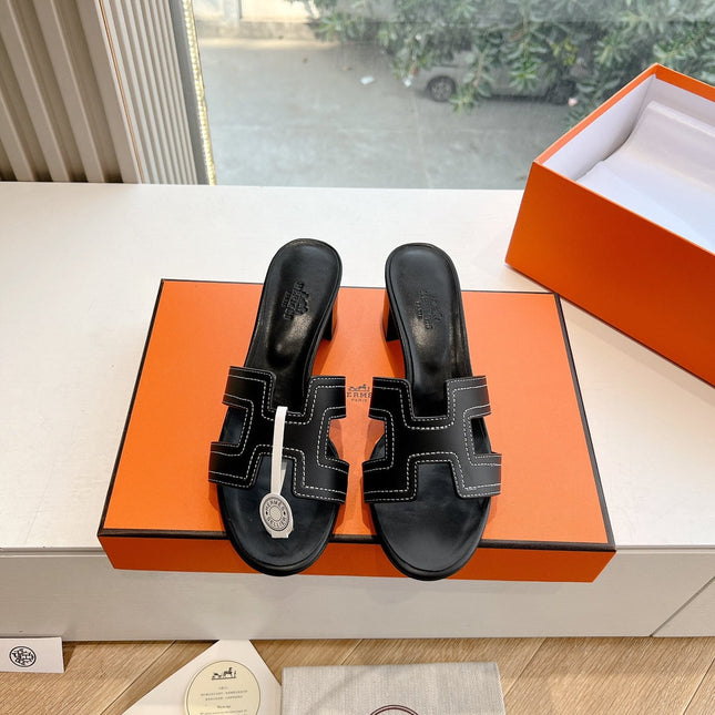 0ASIS SANDAL IN BLACK MIX WHITE CALFSKIN