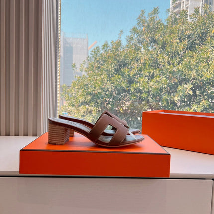 0ASIS SANDAL IN CHOCOLATE BROWN CALFSKIN