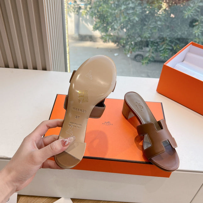 0ASIS SANDAL IN CHOCOLATE BROWN CALFSKIN