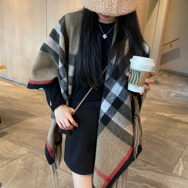 BURBERRY 25S PLAID KNIT JACKET 0030