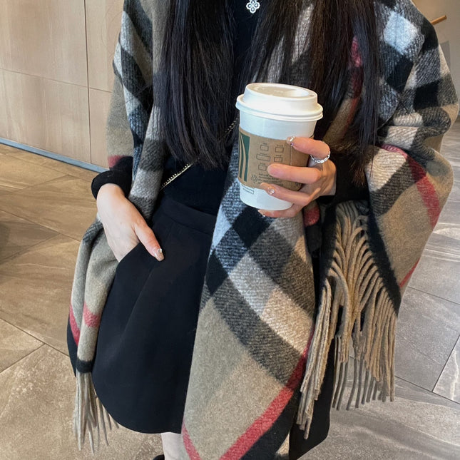 BURBERRY 25S PLAID KNIT JACKET 0030