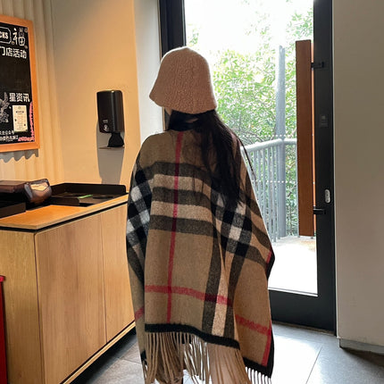 BURBERRY 25S PLAID KNIT JACKET 0030