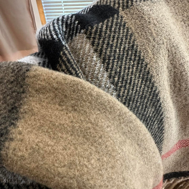 BURBERRY 25S PLAID KNIT JACKET 0030