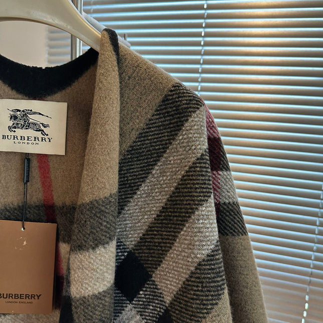 BURBERRY 25S PLAID KNIT JACKET 0030