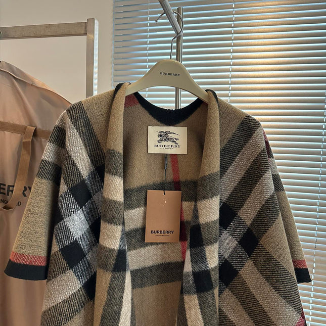 BURBERRY 25S PLAID KNIT JACKET 0030