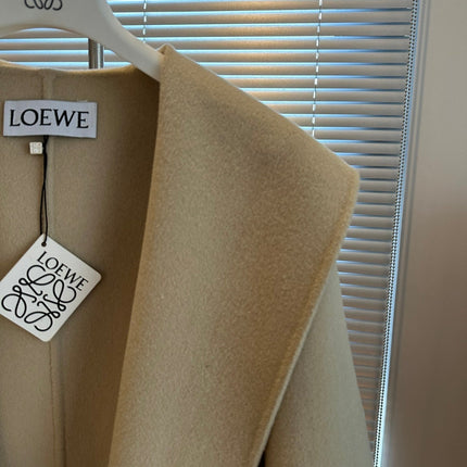 Loewe Coat Beige Cashmere
