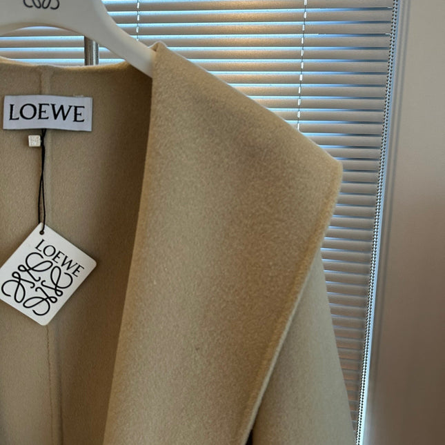 Loewe Coat Beige Cashmere