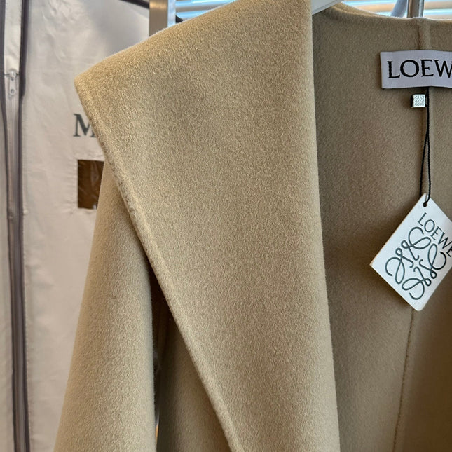 Loewe Coat Beige Cashmere