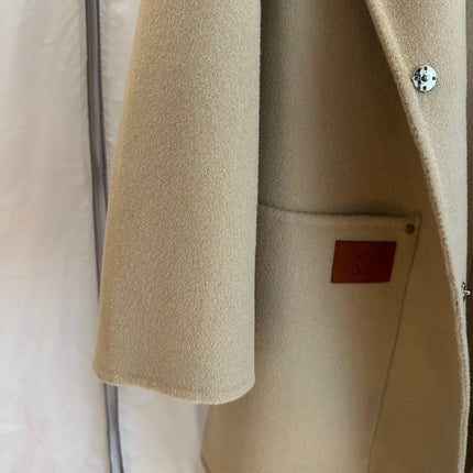 Loewe Coat Beige Cashmere
