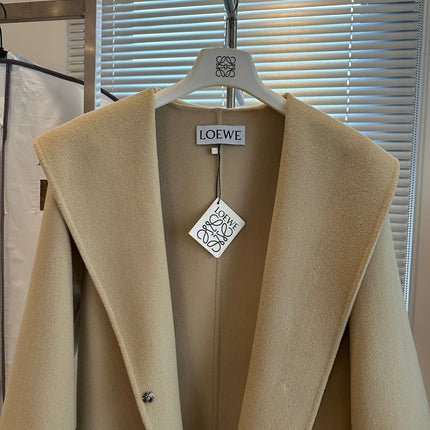 Loewe Coat Beige Cashmere