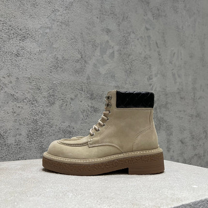 HADDOCK LACE-UP ANKLE BOOT IN KHAKI BROWN SUEDE