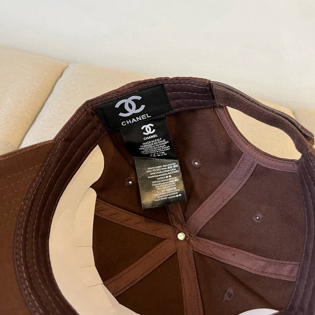 BASEBALL HAT IN DARK CHOCOLATE COTTON 672895