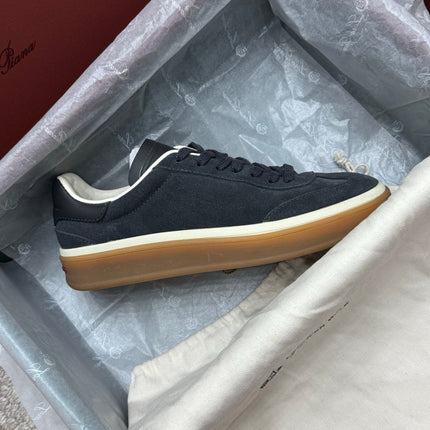 LP SNEAKERS IN DARK GREY SUEDE CONTRAST TRIM