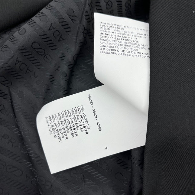 PRADA 25S LONGLINE BLAZER 348