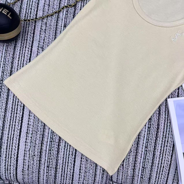 YSL T- Shirt Yellow Pastel 228405