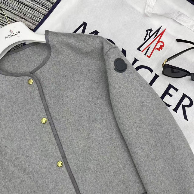 MONCLER 25S REVERSIBLE KNIT JACKET WITH A ROUND NECK 191