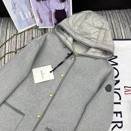 MONCLER 25S REVERSIBLE KNIT JACKET WITH A ROUND NECK 191