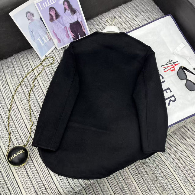 MONCLER 25S REVERSIBLE KNIT JACKET WITH A ROUND NECK 190