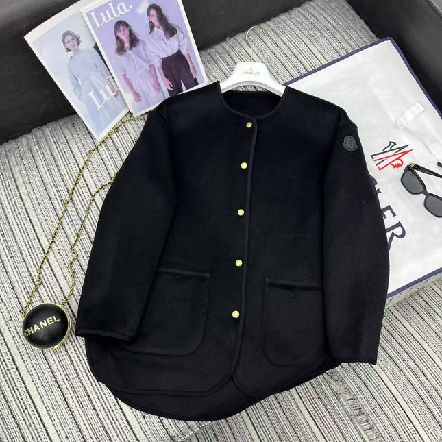 MONCLER 25S REVERSIBLE KNIT JACKET WITH A ROUND NECK 190