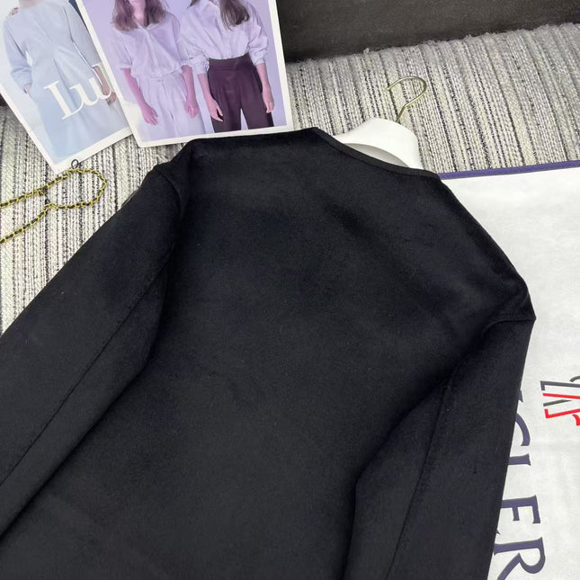 MONCLER 25S REVERSIBLE KNIT JACKET WITH A ROUND NECK 190