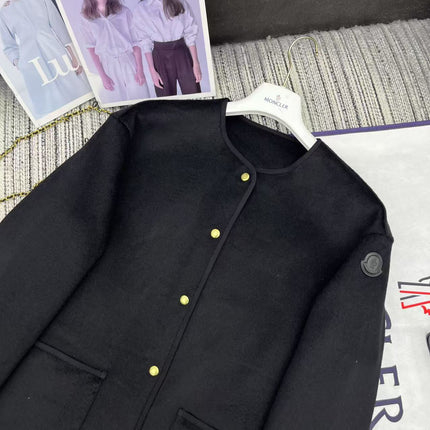 MONCLER 25S REVERSIBLE KNIT JACKET WITH A ROUND NECK 190