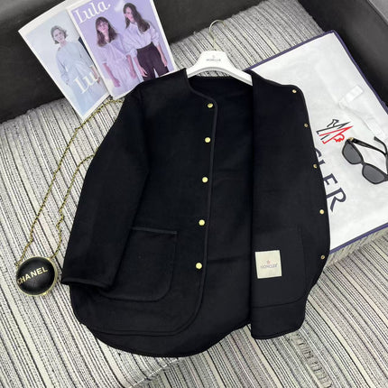 MONCLER 25S REVERSIBLE KNIT JACKET WITH A ROUND NECK 190