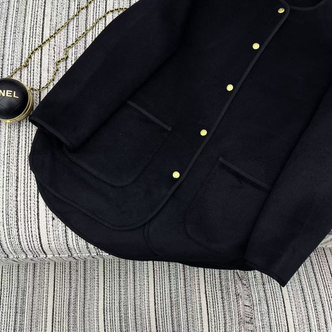 MONCLER 25S REVERSIBLE KNIT JACKET WITH A ROUND NECK 190