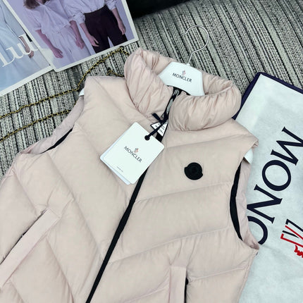 MONCLER 25S SLEEVELESS STAND-COLLAR JACKET 226