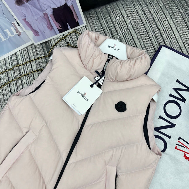 MONCLER 25S SLEEVELESS STAND-COLLAR JACKET 226