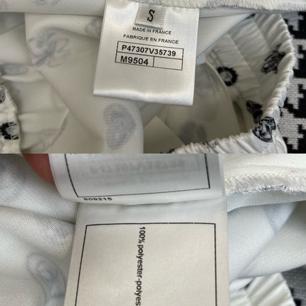 ALL-OVER LOGO PRINTED PANTS WITH STRETCH WAIST