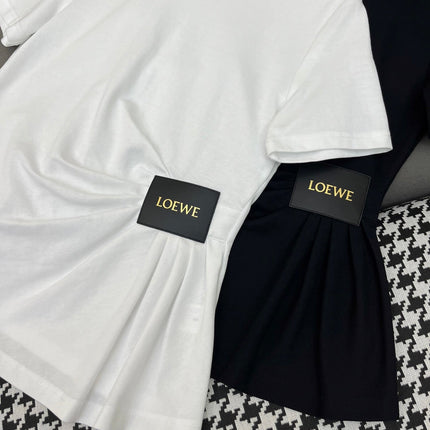 FITTED POLO SHIRT WITH PLEATED WAIST 255707